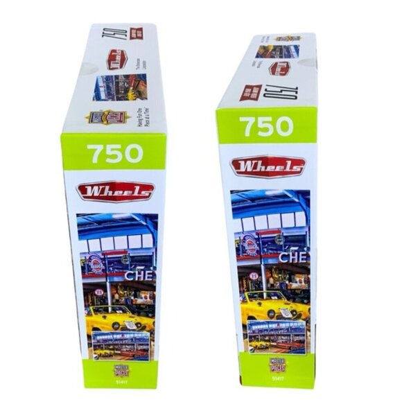 Jigsaw Puzzle Cars Vintage Museum Nostalgic Retro 750 Piece Automobiles 18X24 - Picture 9 of 16